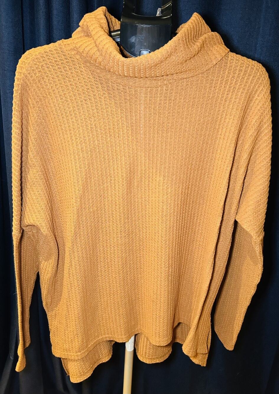 Orange Knit Turtle Neck Women's size L